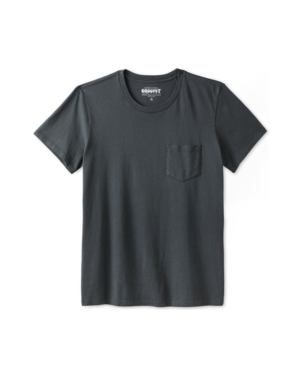 Outerknown Groovy Pocket Tee, True Black